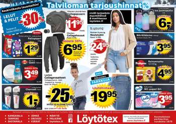 Löytötex tarjoukset  - 26.02.2025 - 04.03.2025.