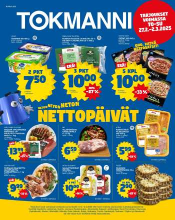 Tokmanni tarjoukset  - 27.02.2025 - 02.03.2025.