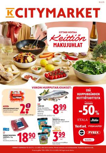 K-citymarket tarjoukset  - 24.02.2025 - 02.03.2025.