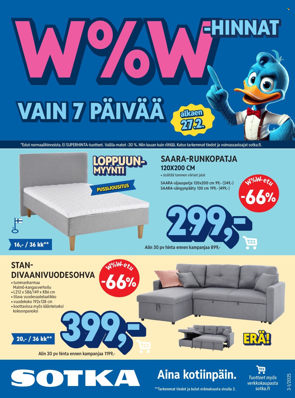 Sotka tarjoukset. Sivu 1