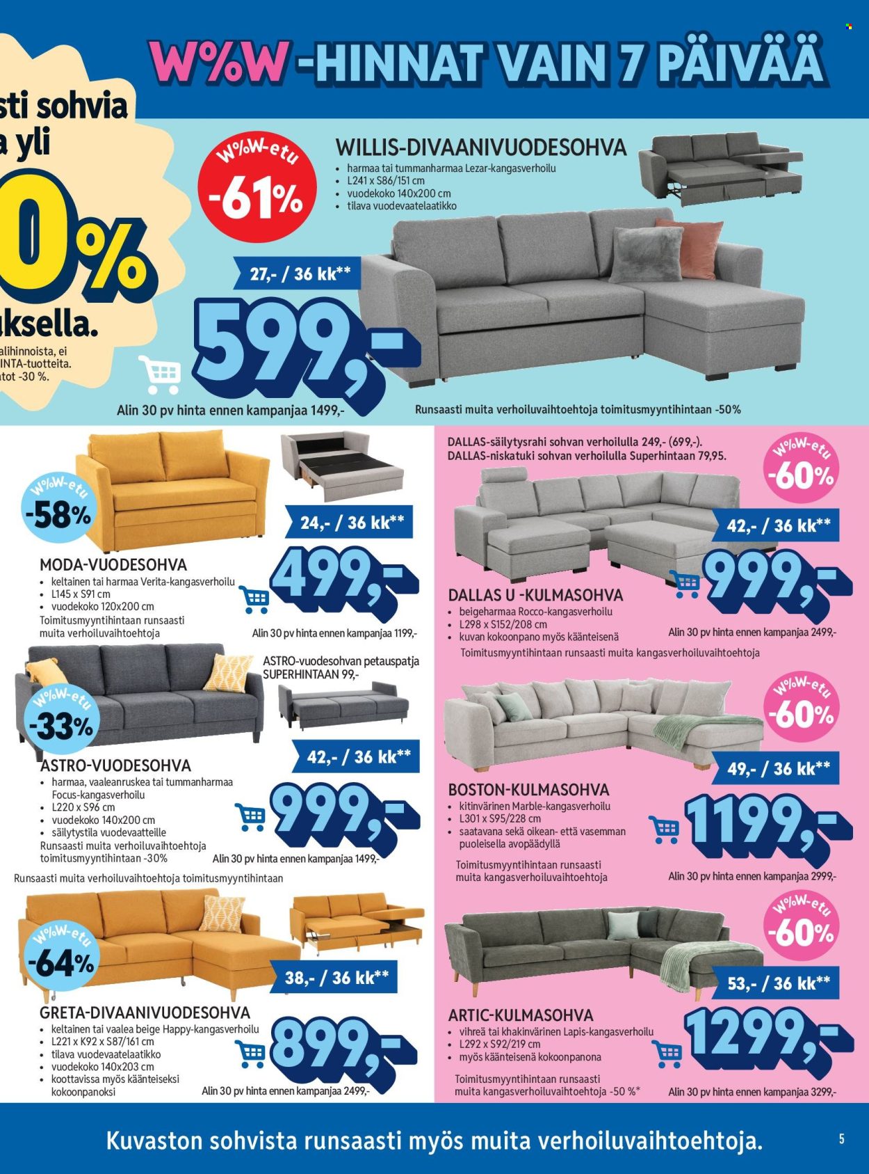 Sotka tarjoukset. Sivu 5