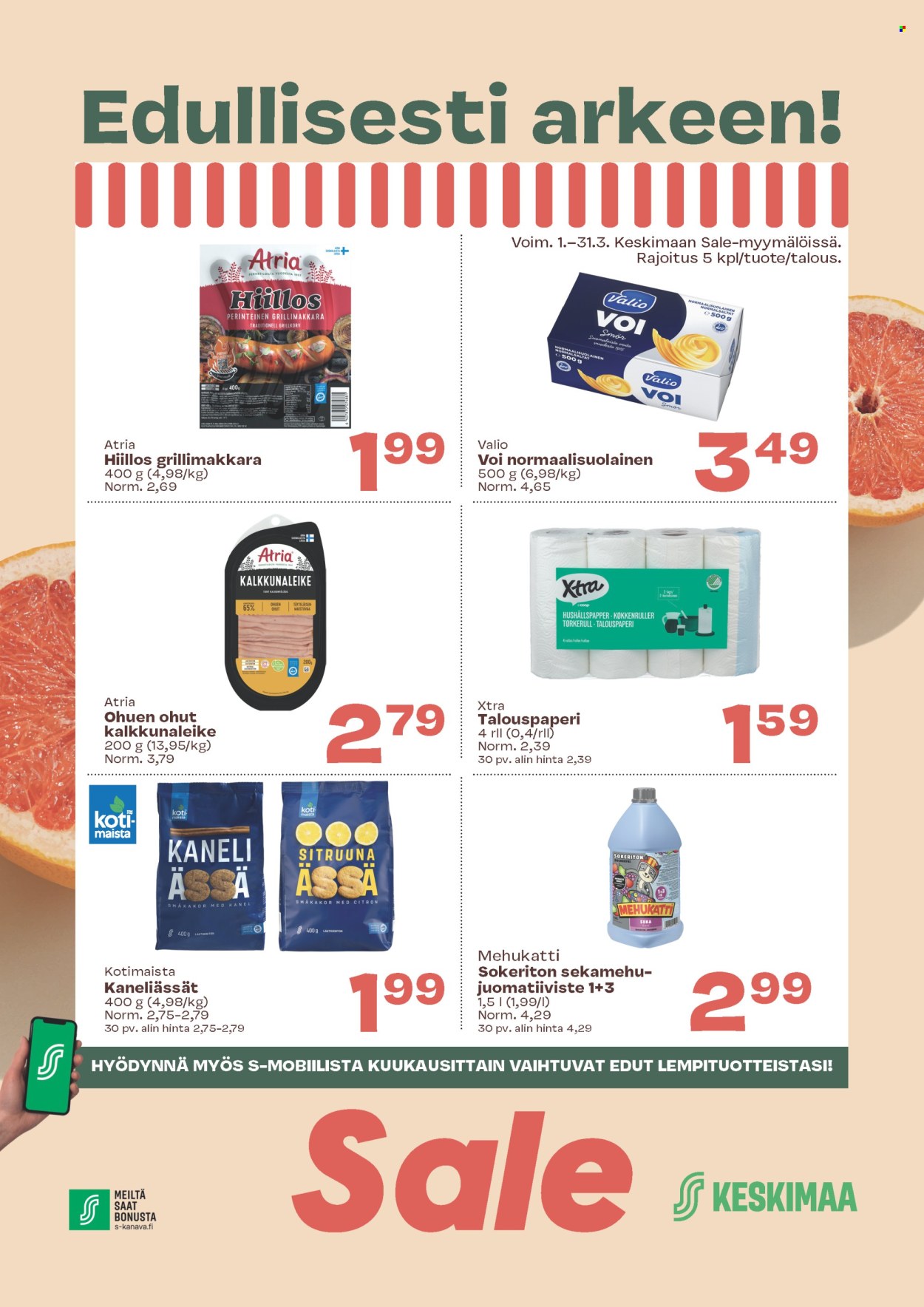 Sale tarjoukset - 01.03.2025 - 31.03.2025. Sivu 1