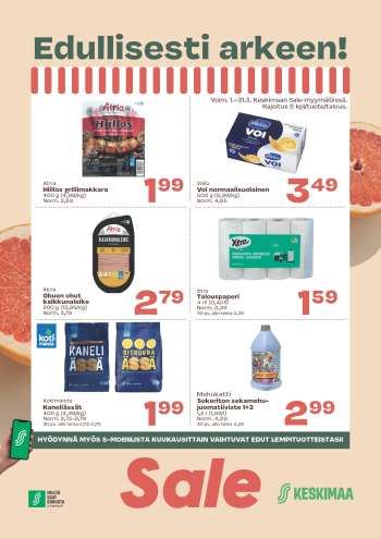 Sale tarjoukset  - 01.03.2025 - 31.03.2025.