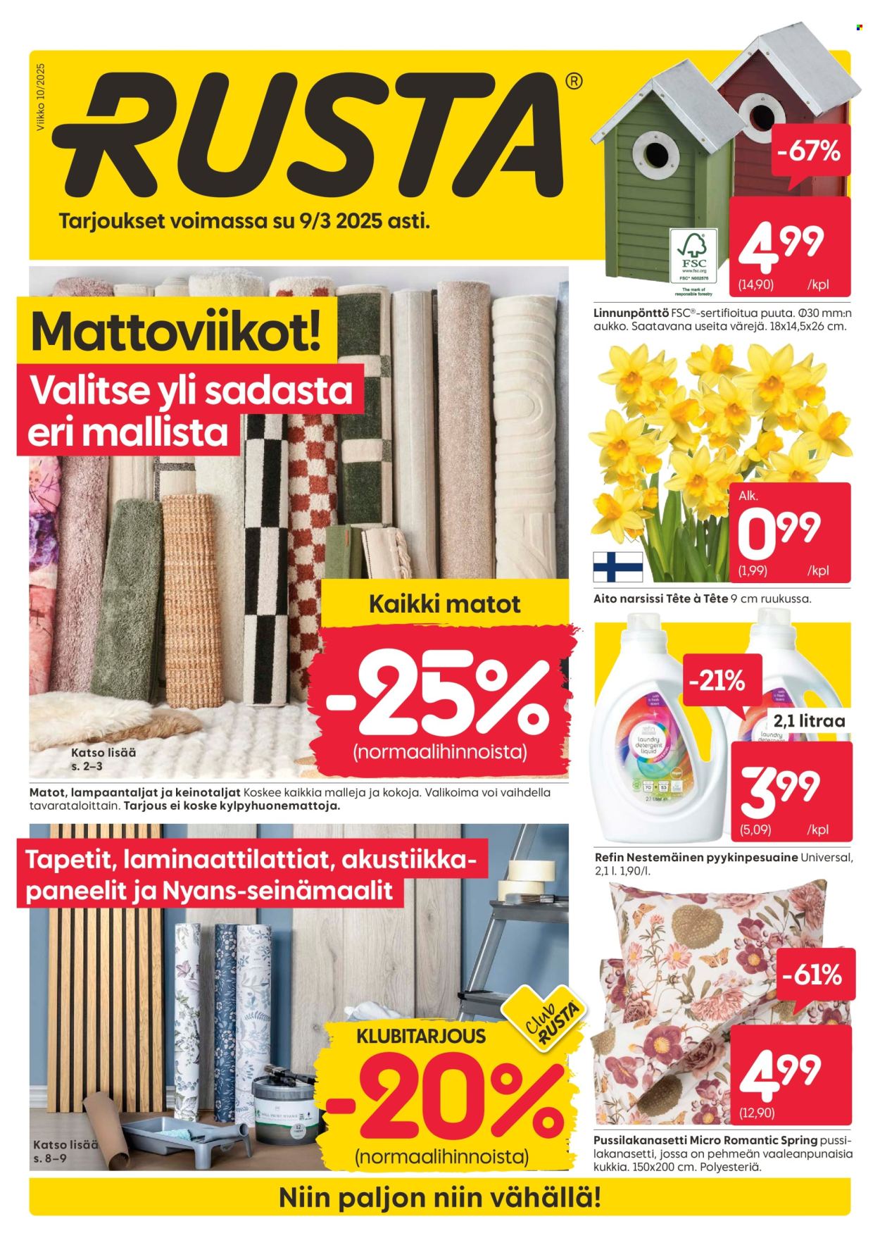 Rusta tarjoukset - 03.03.2025 - 09.03.2025. Sivu 1