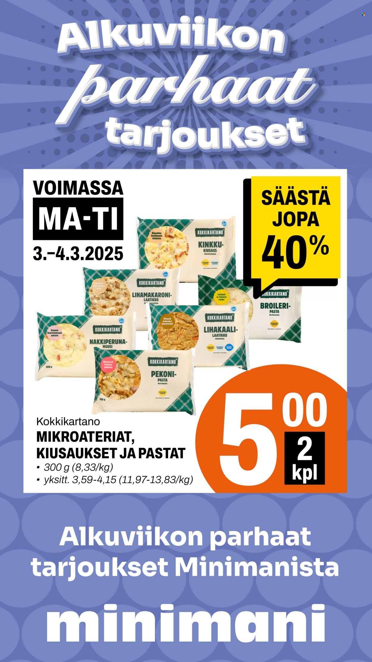 Minimani tarjoukset - 03.03.2025 - 04.03.2025. Sivu 1