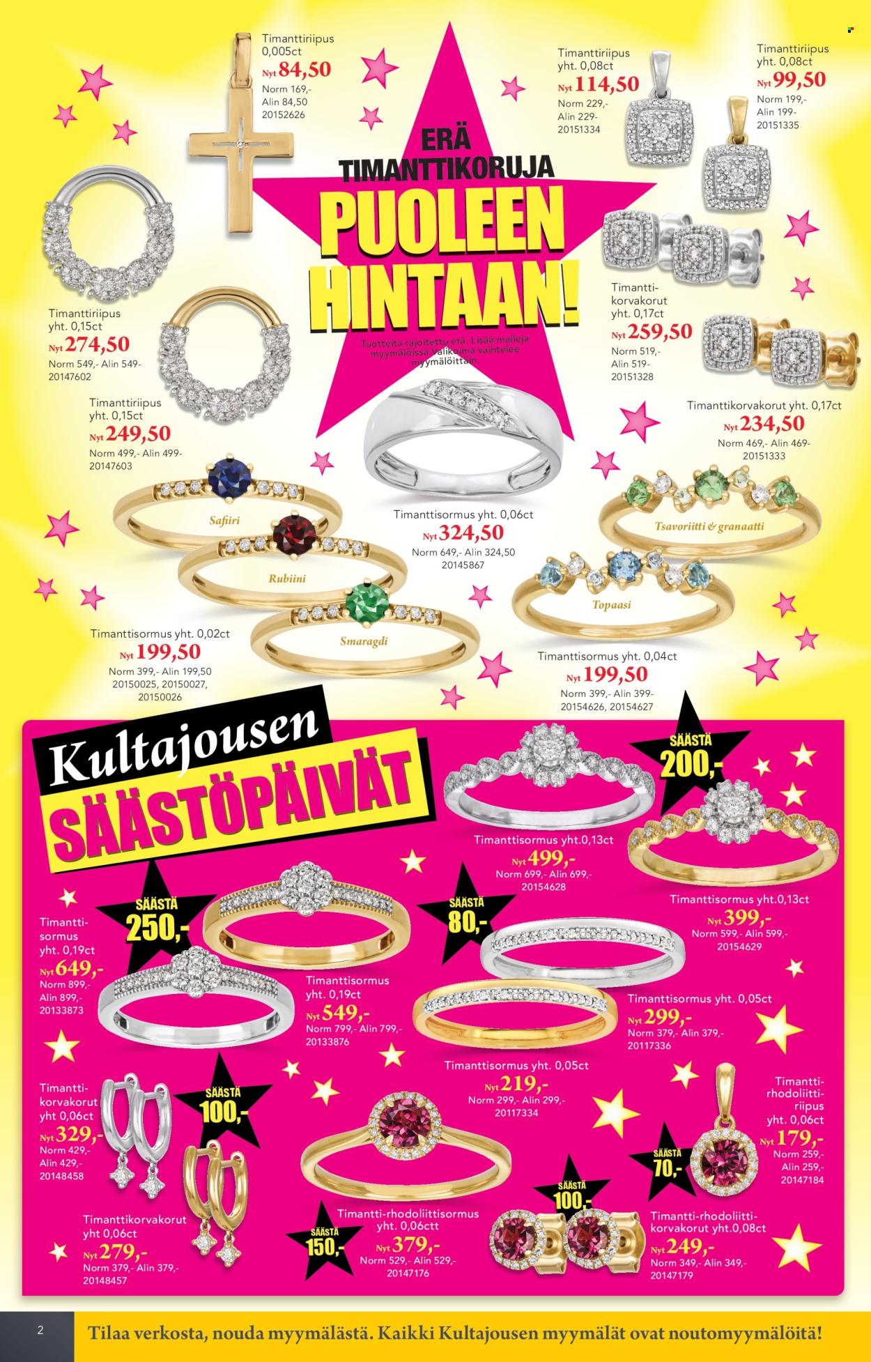 Kultajousi tarjoukset - 04.03.2025 - 30.03.2025. Sivu 2