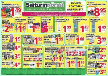 Saiturinpörssi tarjoukset  - 06.03.2025 - 12.03.2025.