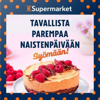 K-Supermarket tarjoukset  - 06.03.2025 - 09.03.2025.