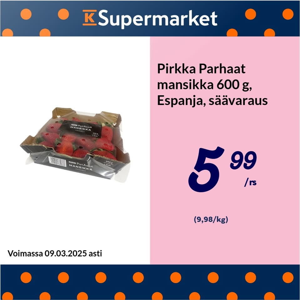 K-Supermarket tarjoukset - 06.03.2025 - 09.03.2025. Sivu 6