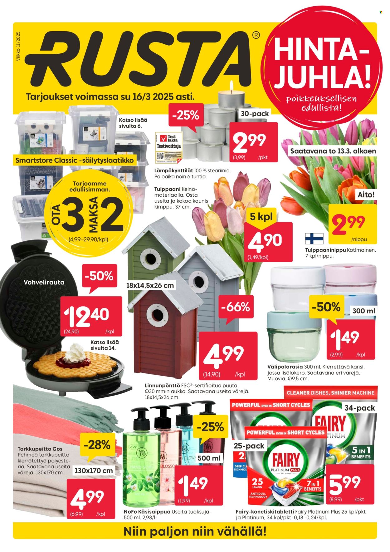 Rusta tarjoukset - 10.03.2025 - 16.03.2025. Sivu 1