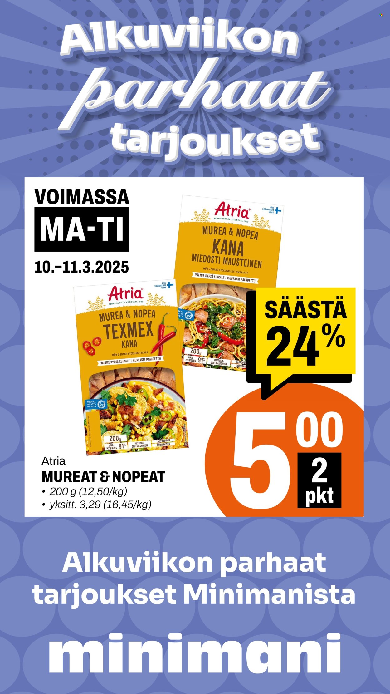 Minimani tarjoukset - 10.03.2025 - 11.03.2025. Sivu 1