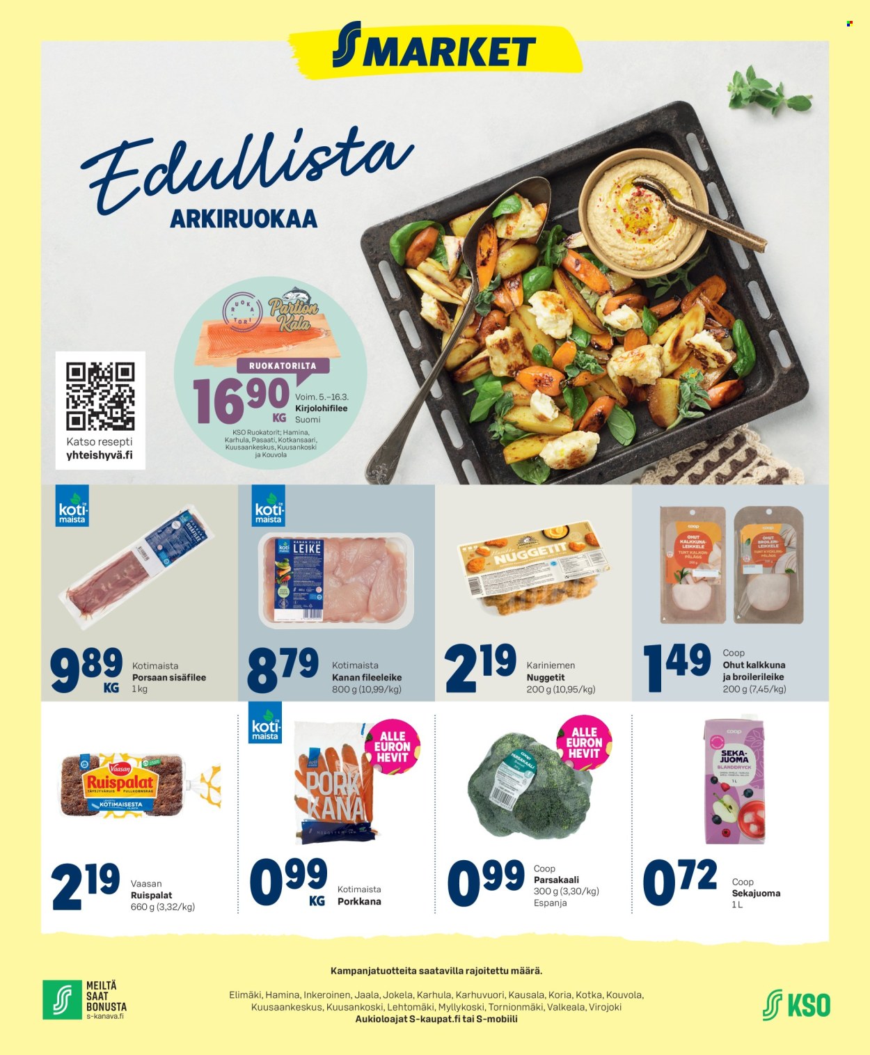 S-market tarjoukset - 12.03.2025 - 16.03.2025. Sivu 1