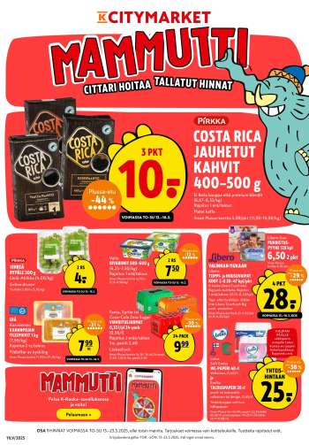 K-citymarket tarjoukset  - 13.03.2025 - 23.03.2025.