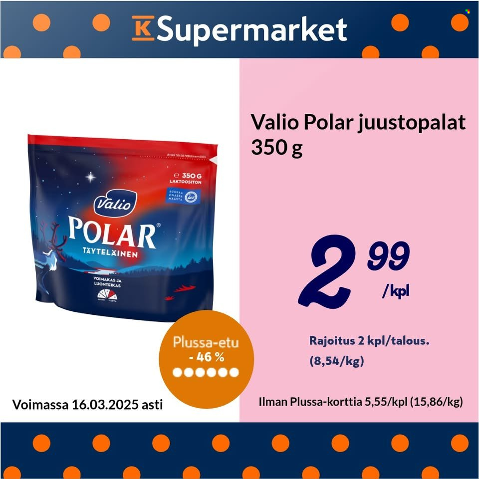 K-Supermarket tarjoukset - 14.03.2025 - 16.03.2025. Sivu 2