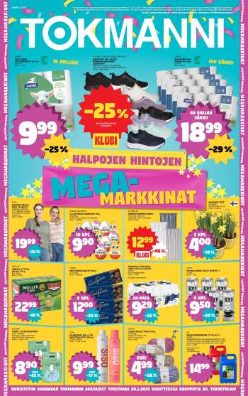Tokmanni tarjoukset  - 17.03.2025 - 23.03.2025.