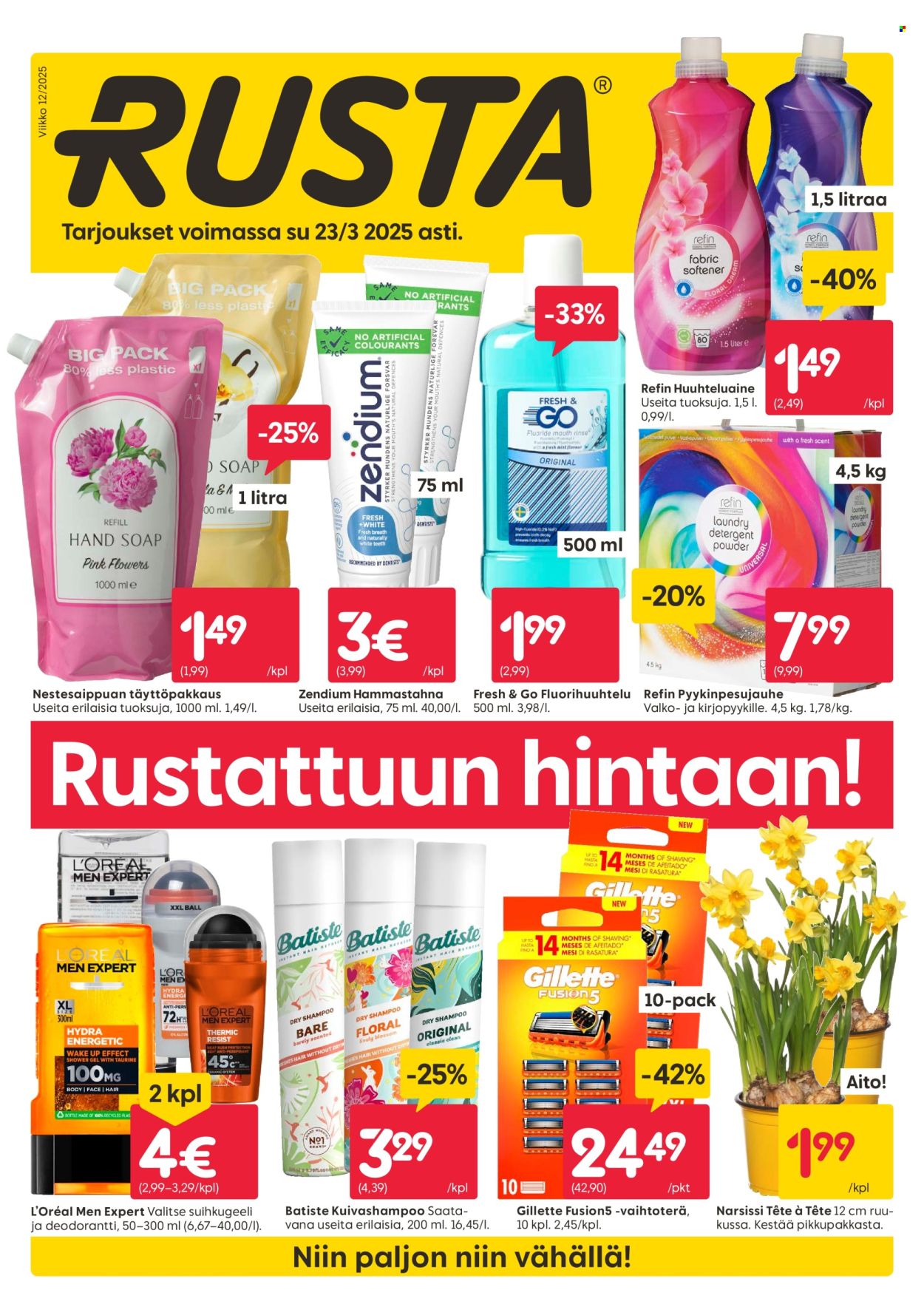 Rusta tarjoukset - 17.03.2025 - 23.03.2025. Sivu 1