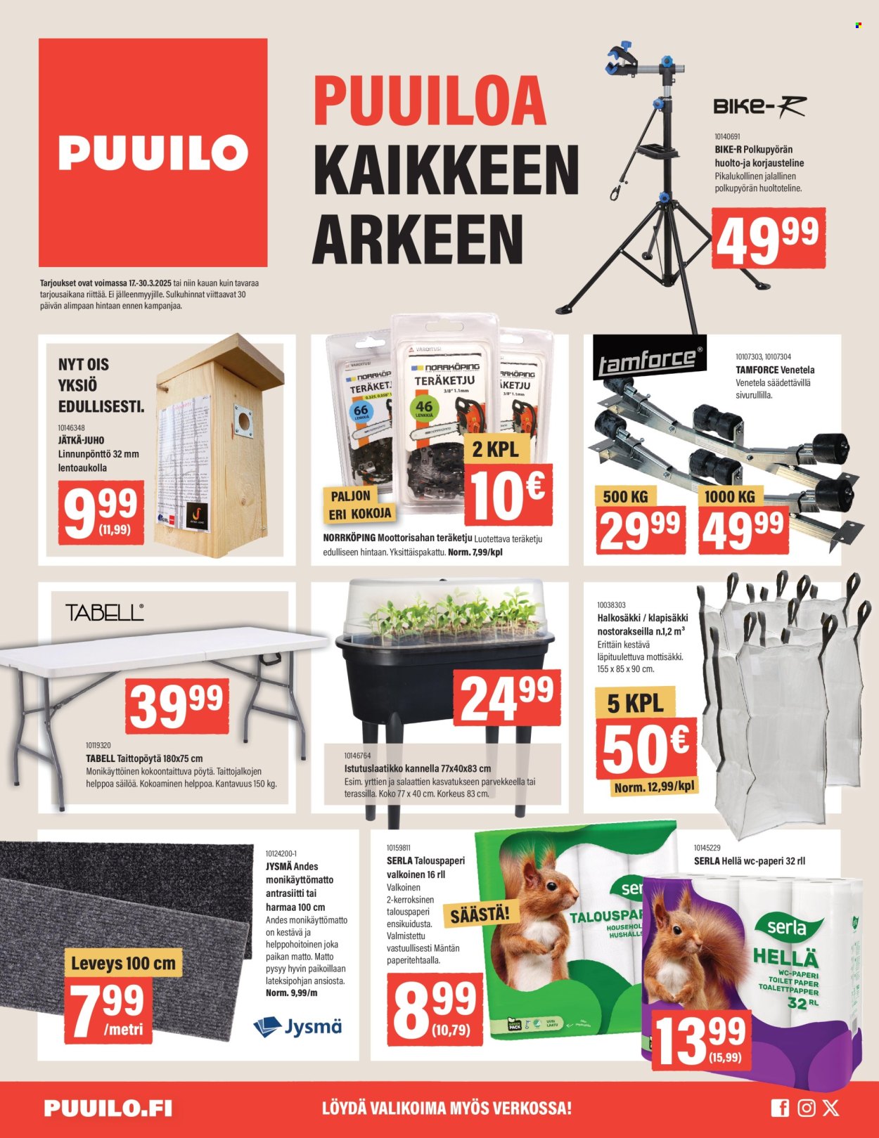 Puuilo tarjoukset - 17.03.2025 - 30.03.2025. Sivu 1