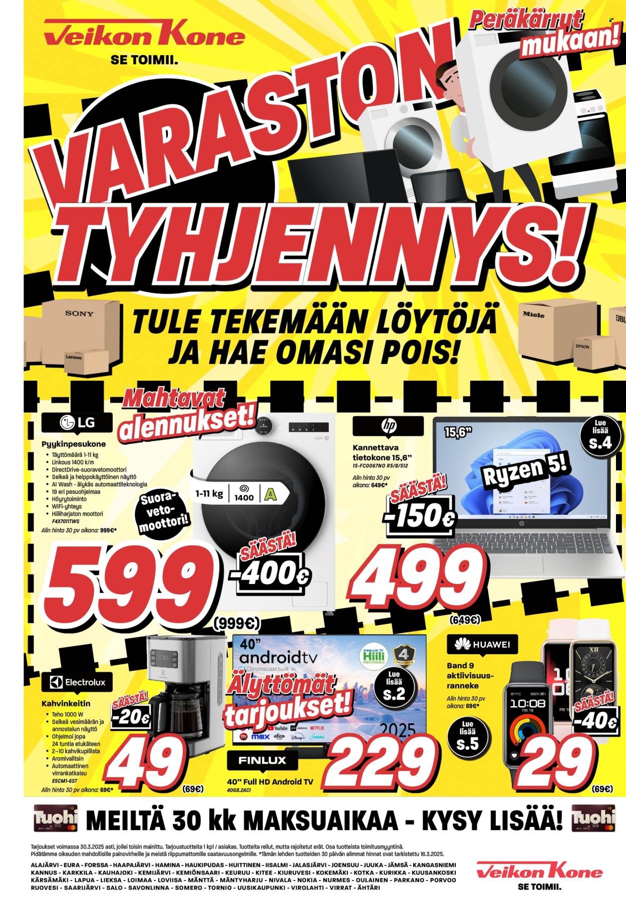Veikon Kone tarjoukset - 17.03.2025 - 30.03.2025. Sivu 1
