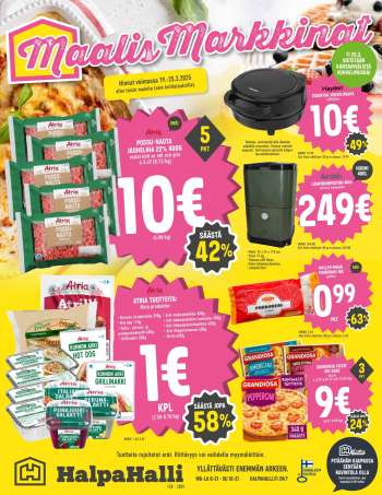 HalpaHalli tarjoukset  - 19.03.2025 - 25.03.2025.