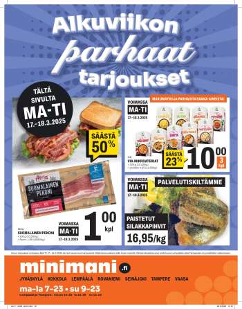 Minimani tarjoukset  - 17.03.2025 - 18.03.2025.