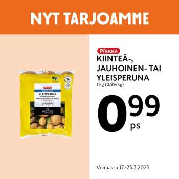 K-market tarjoukset  - 17.03.2025 - 23.03.2025.
