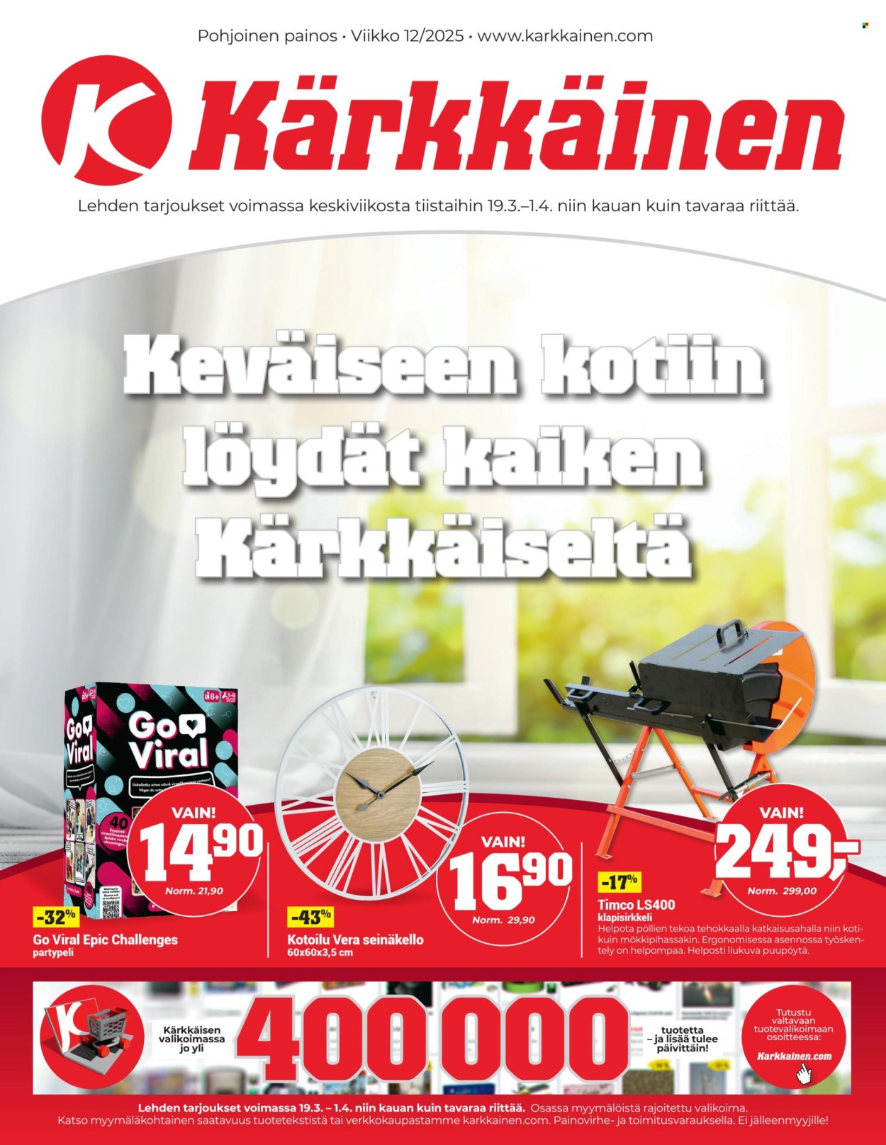 Kärkkäinen tarjoukset - 19.03.2025 - 01.04.2025. Sivu 1