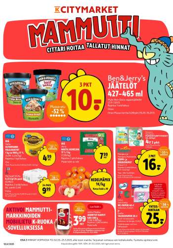 K-citymarket tarjoukset  - 20.03.2025 - 23.03.2025.