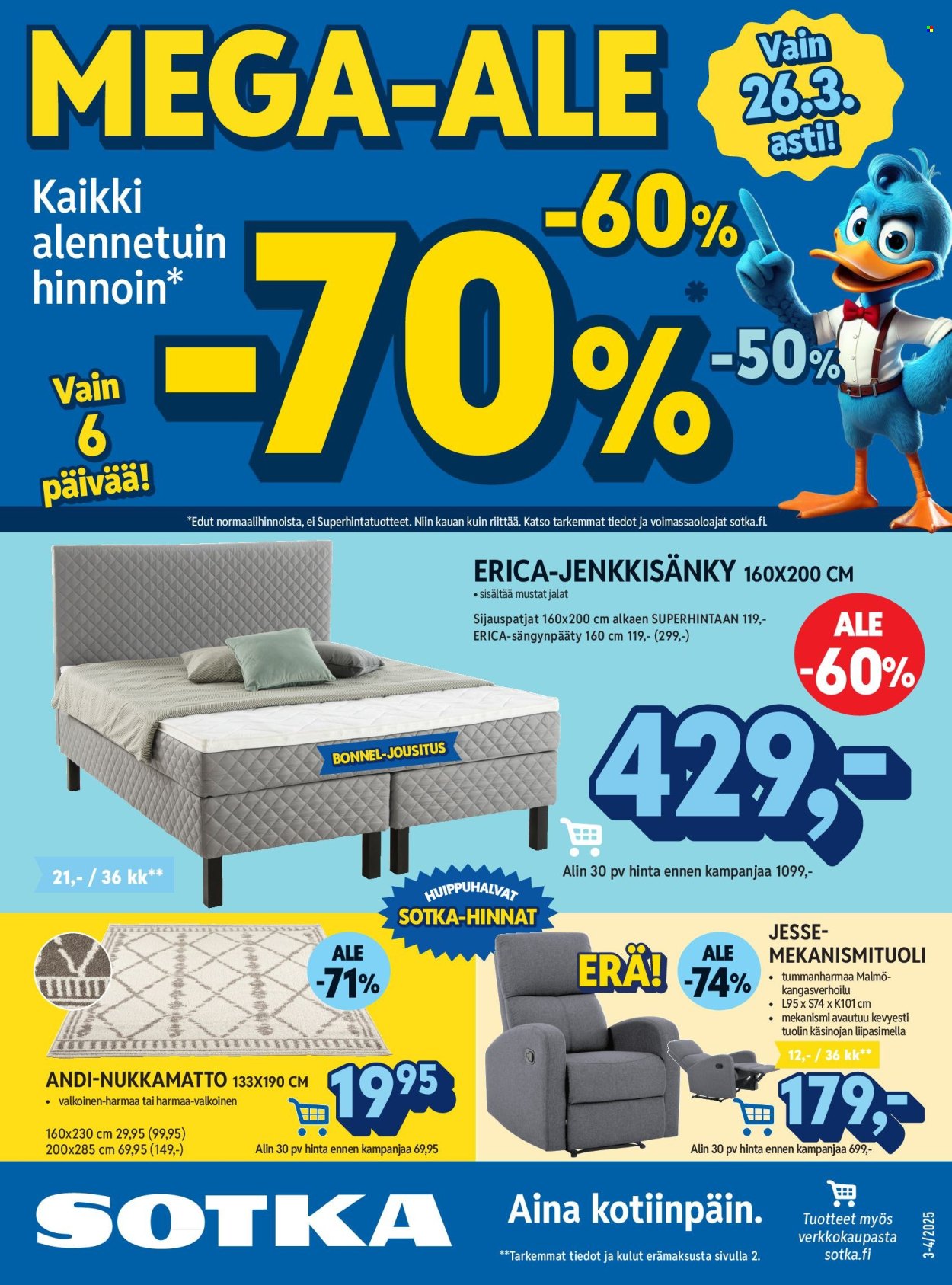 Sotka tarjoukset. Sivu 1