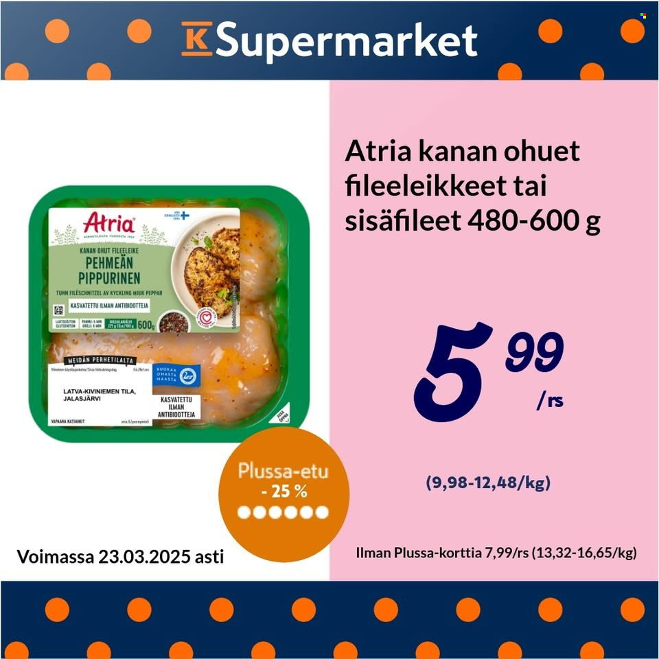 K-Supermarket tarjoukset - 21.03.2025 - 23.03.2025. Sivu 6