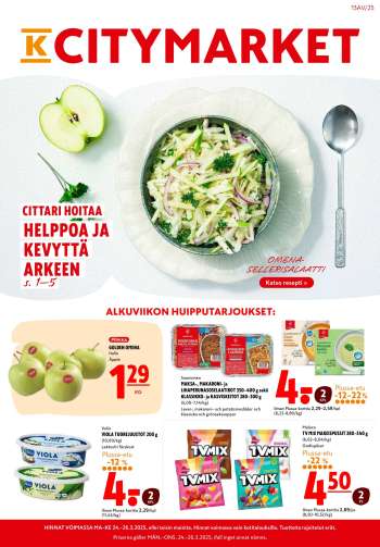 K-citymarket tarjoukset  - 24.03.2025 - 30.03.2025.
