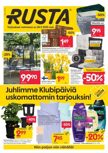 Rusta tarjoukset  - 24.03.2025 - 30.03.2025.