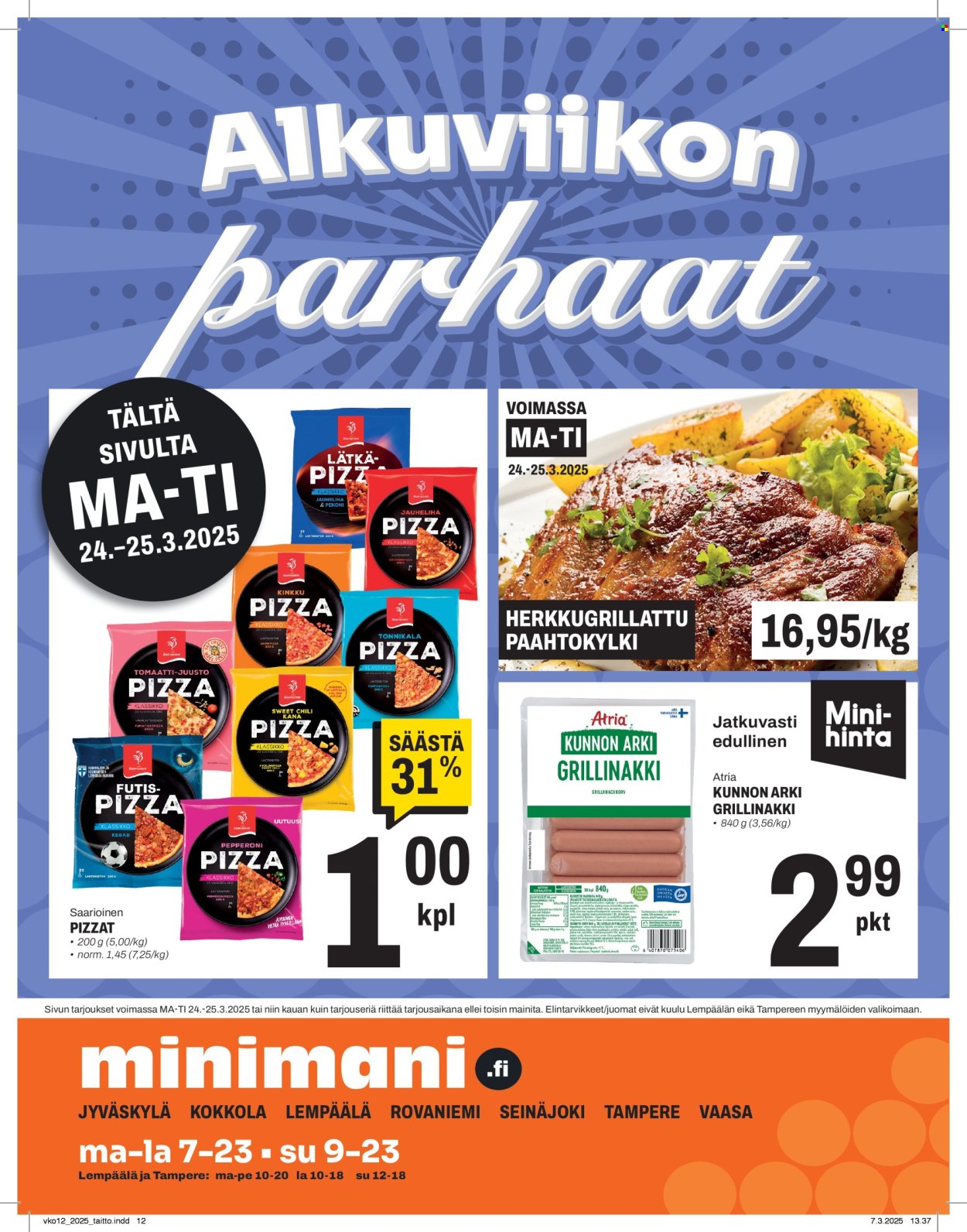 Minimani tarjoukset - 24.03.2025 - 25.03.2025. Sivu 1