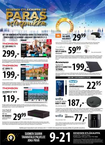 Tuuri tarjoukset  - 26.03.2025 - 01.04.2025.