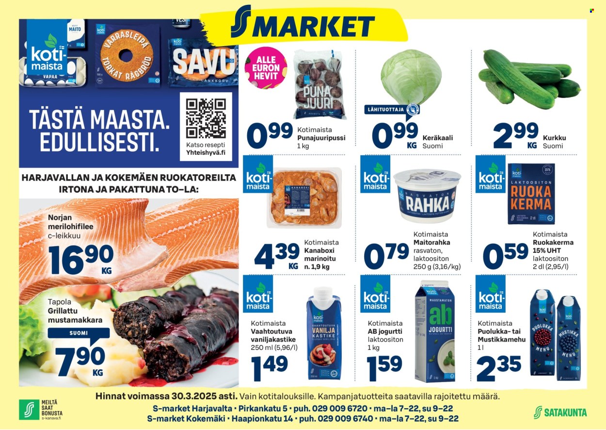 S-market tarjoukset - 26.03.2025 - 30.03.2025. Sivu 1