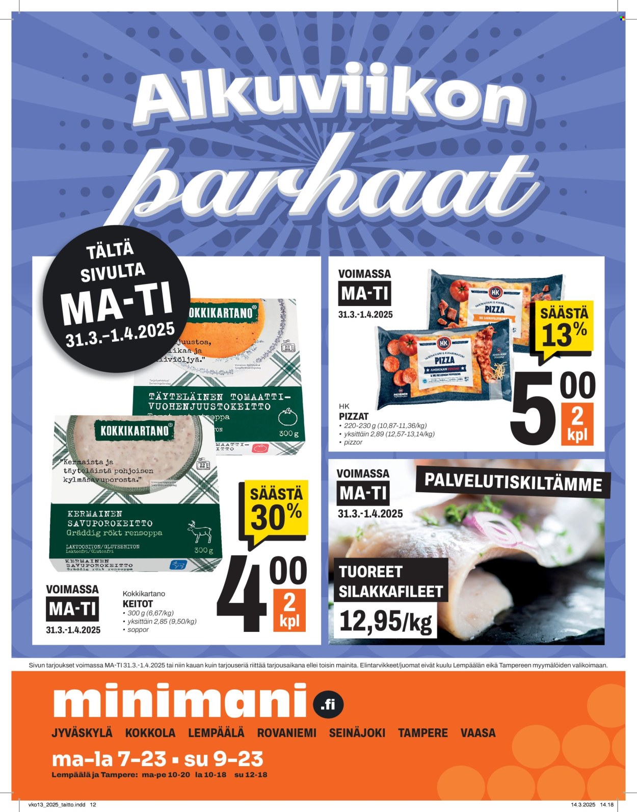 Minimani tarjoukset - 31.03.2025 - 01.04.2025. Sivu 1