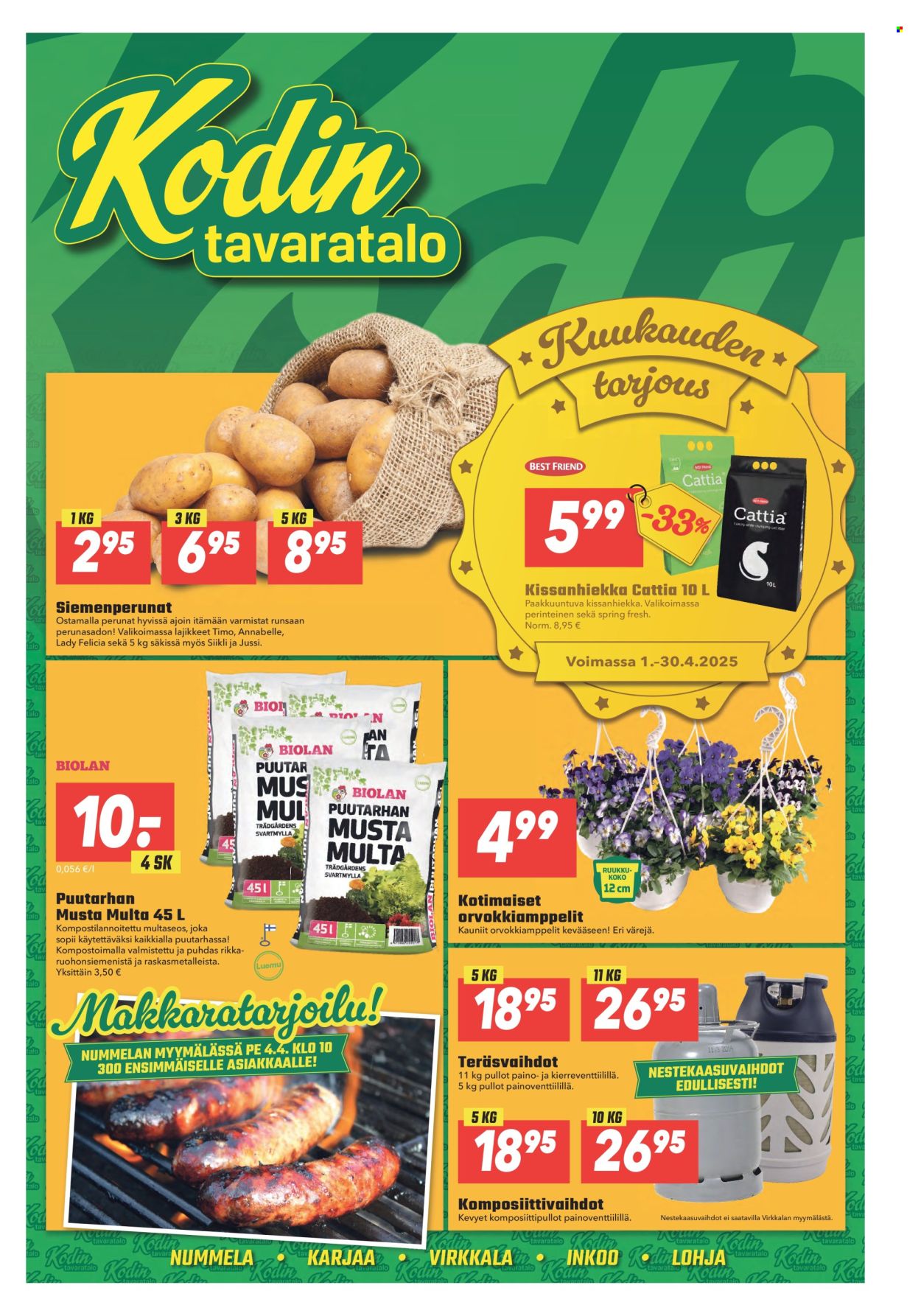 Kodintavaratalo tarjoukset - 31.03.2025 - 09.04.2025. Sivu 1
