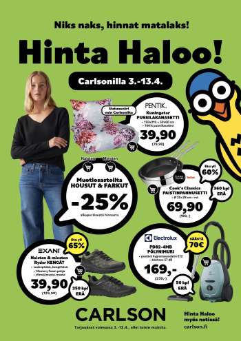 Carlson tarjoukset  - 03.04.2025 - 13.04.2025.
