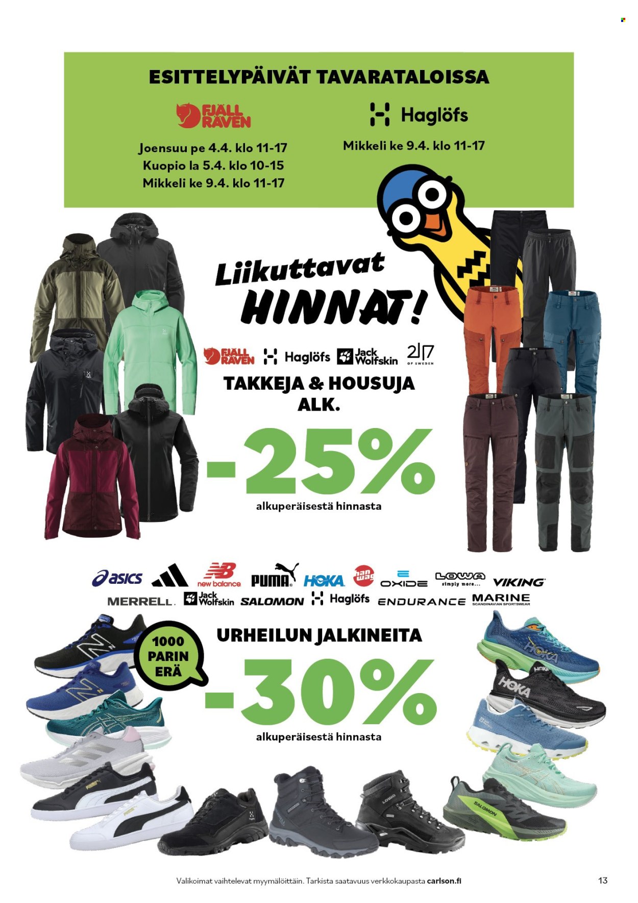 Carlson tarjoukset - 03.04.2025 - 13.04.2025. Sivu 13