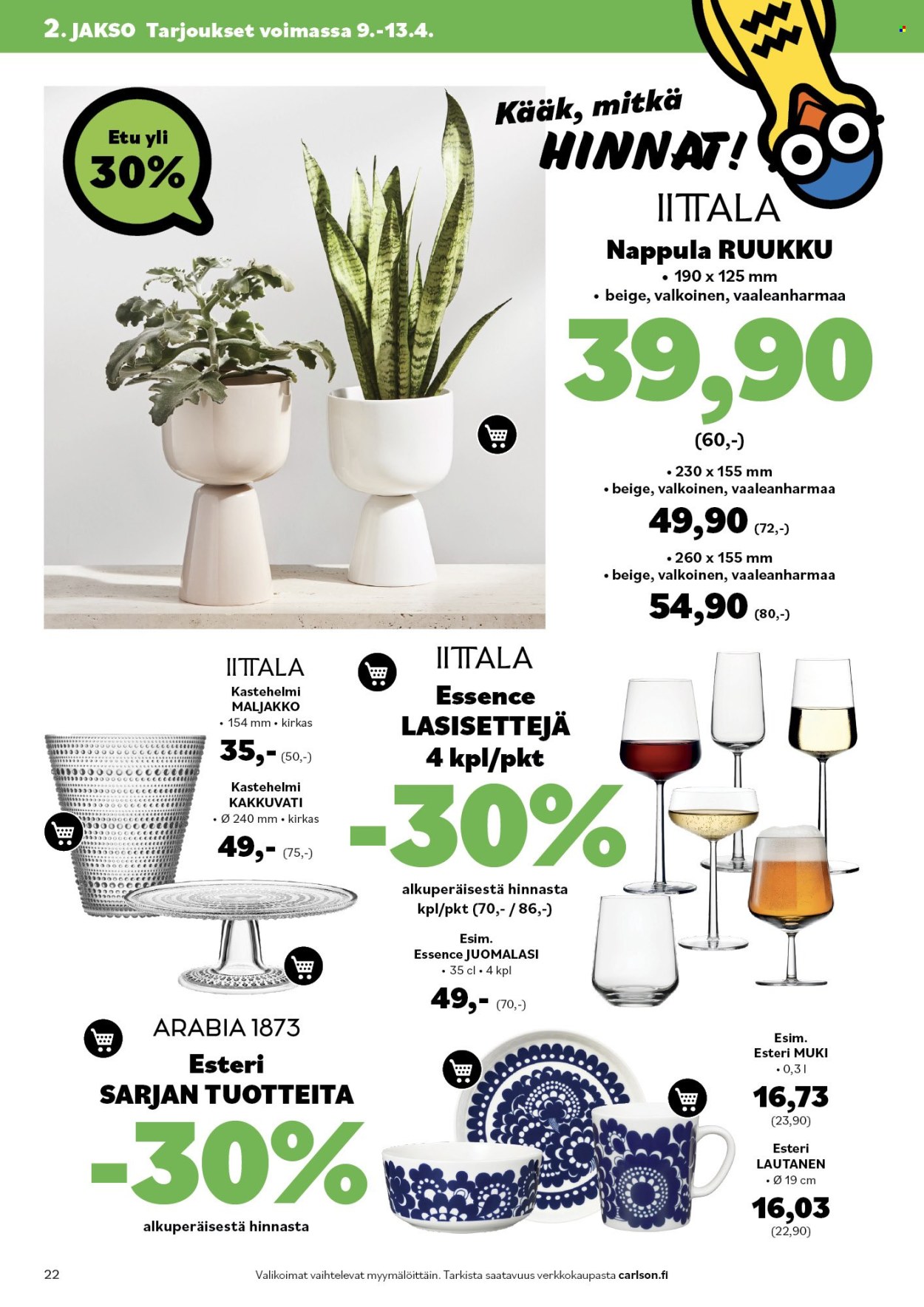 Carlson tarjoukset - 03.04.2025 - 13.04.2025. Sivu 22