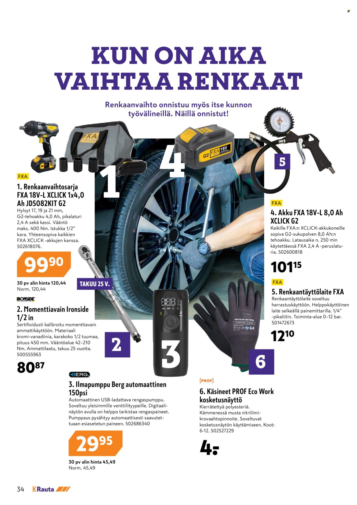 K-Rauta tarjoukset - 02.04.2025 - 15.04.2025. Sivu 34