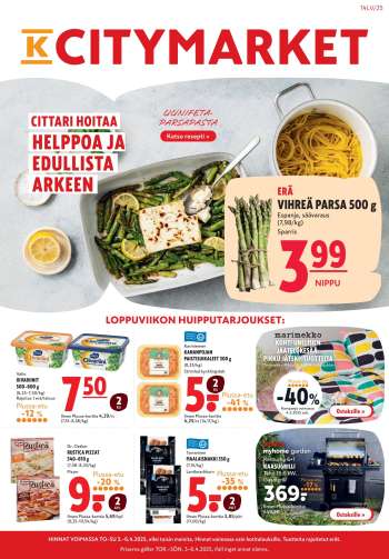 K-citymarket tarjoukset  - 03.04.2025 - 09.04.2025.