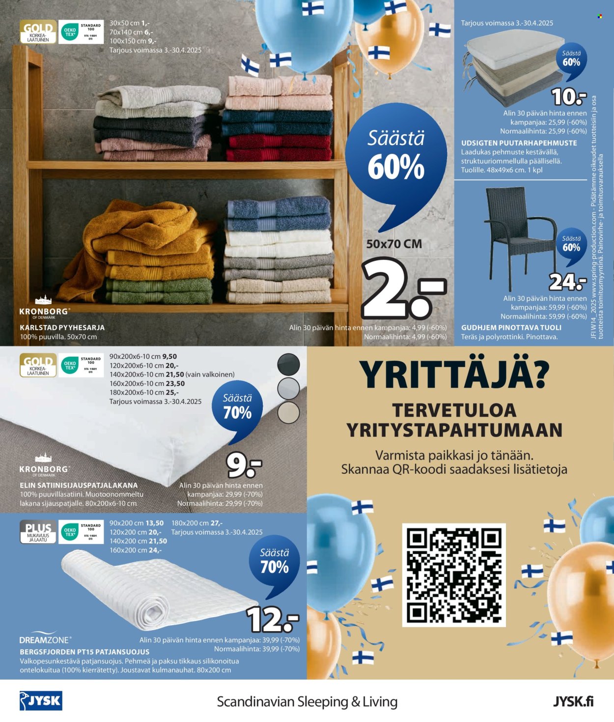 JYSK tarjoukset - 03.04.2025 - 16.04.2025. Sivu 24