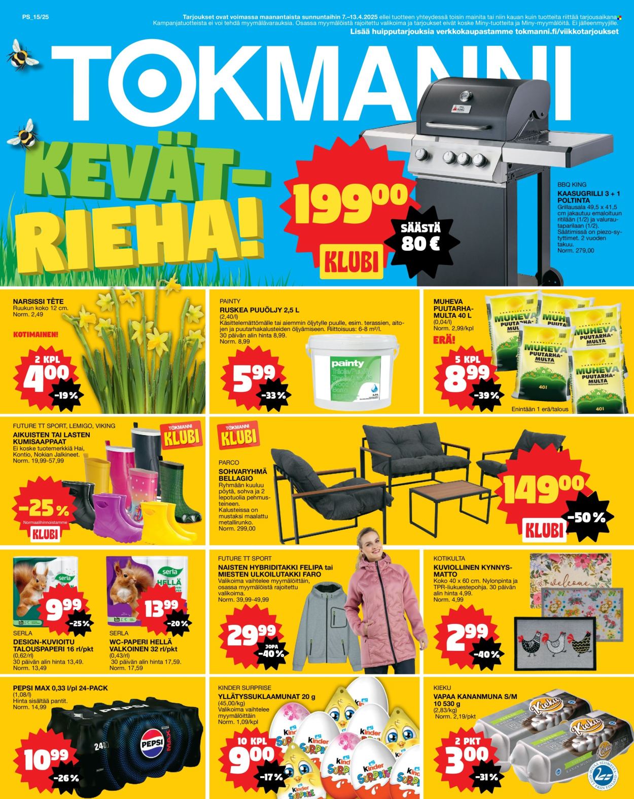 Tokmanni tarjoukset - 07.04.2025 - 13.04.2025. Sivu 1