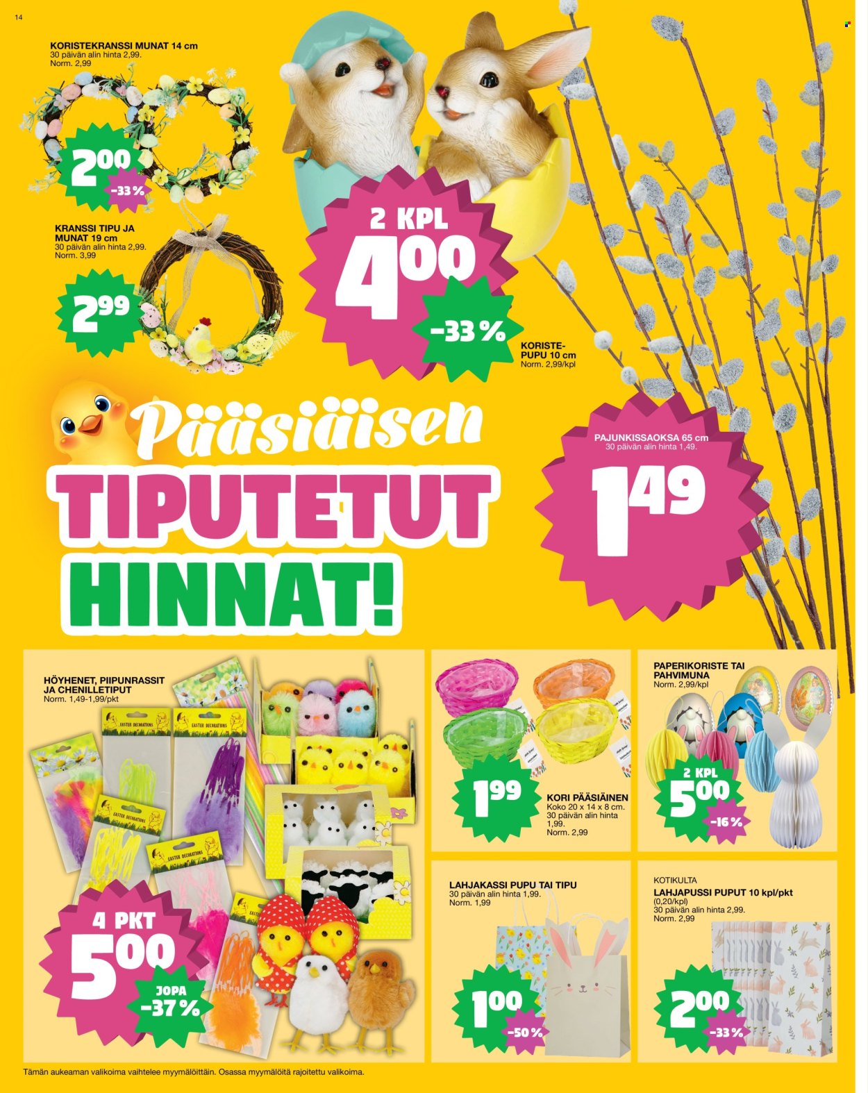 Tokmanni tarjoukset - 07.04.2025 - 13.04.2025. Sivu 14