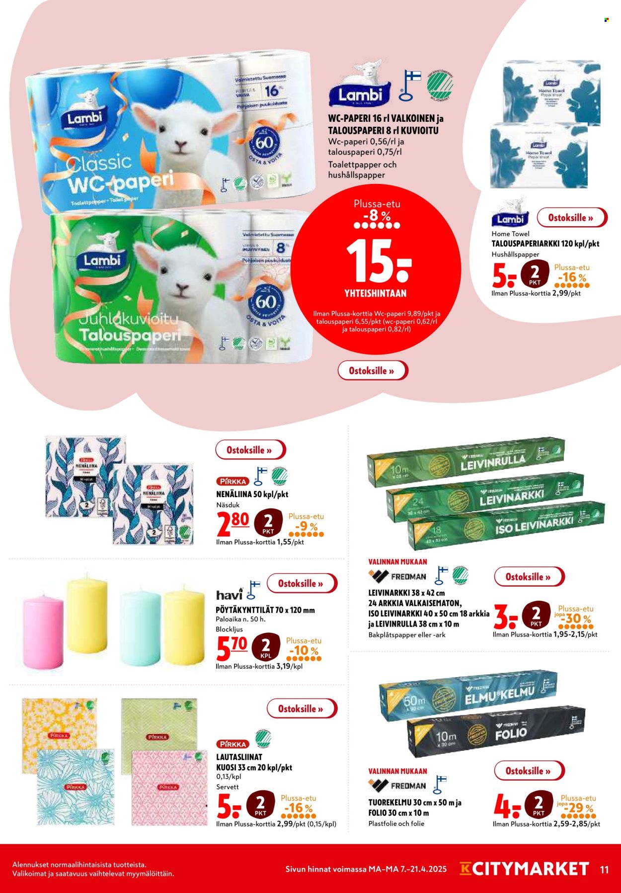 K-citymarket tarjoukset - 07.04.2025 - 21.04.2025. Sivu 11
