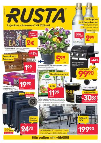 Rusta tarjoukset  - 07.04.2025 - 13.04.2025.