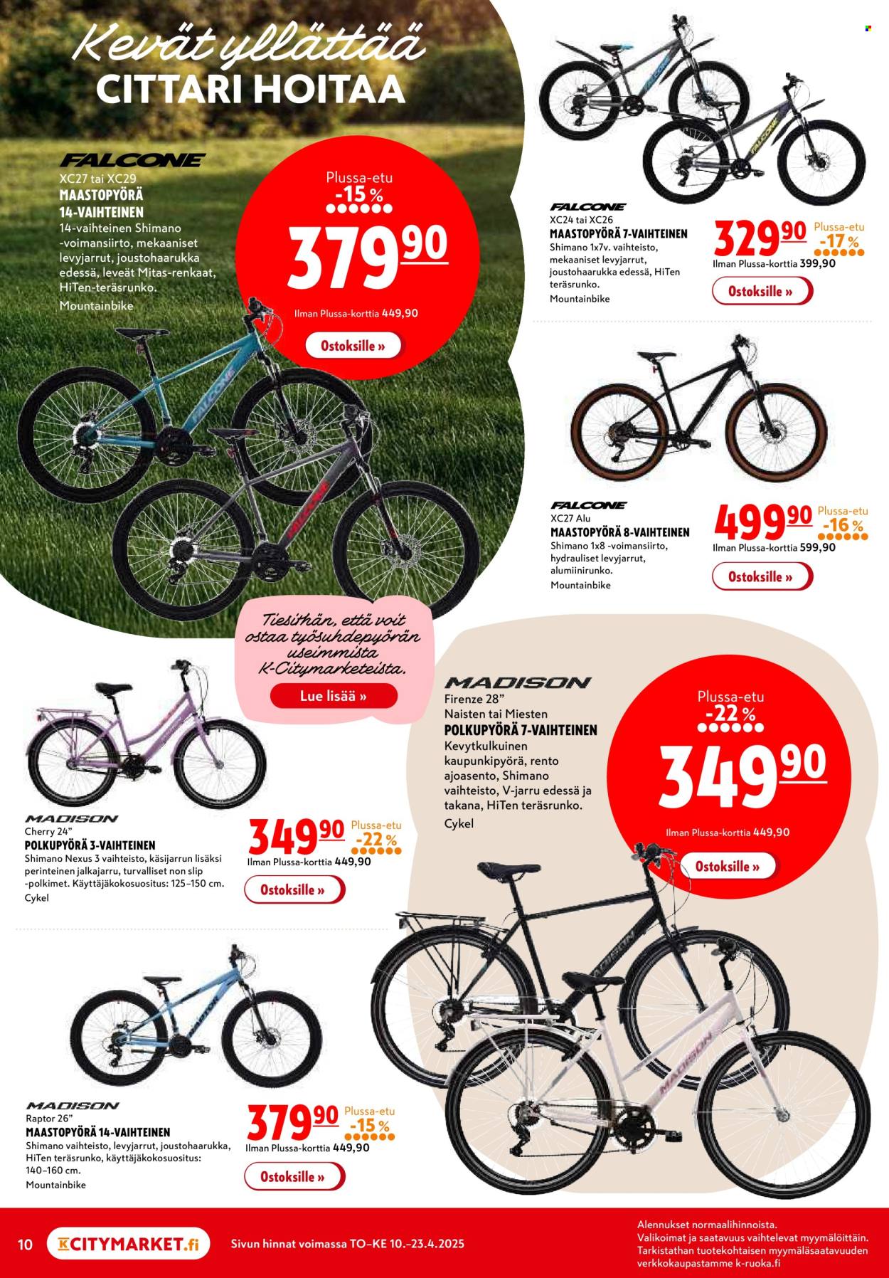 K-citymarket tarjoukset - 10.04.2025 - 23.04.2025. Sivu 10
