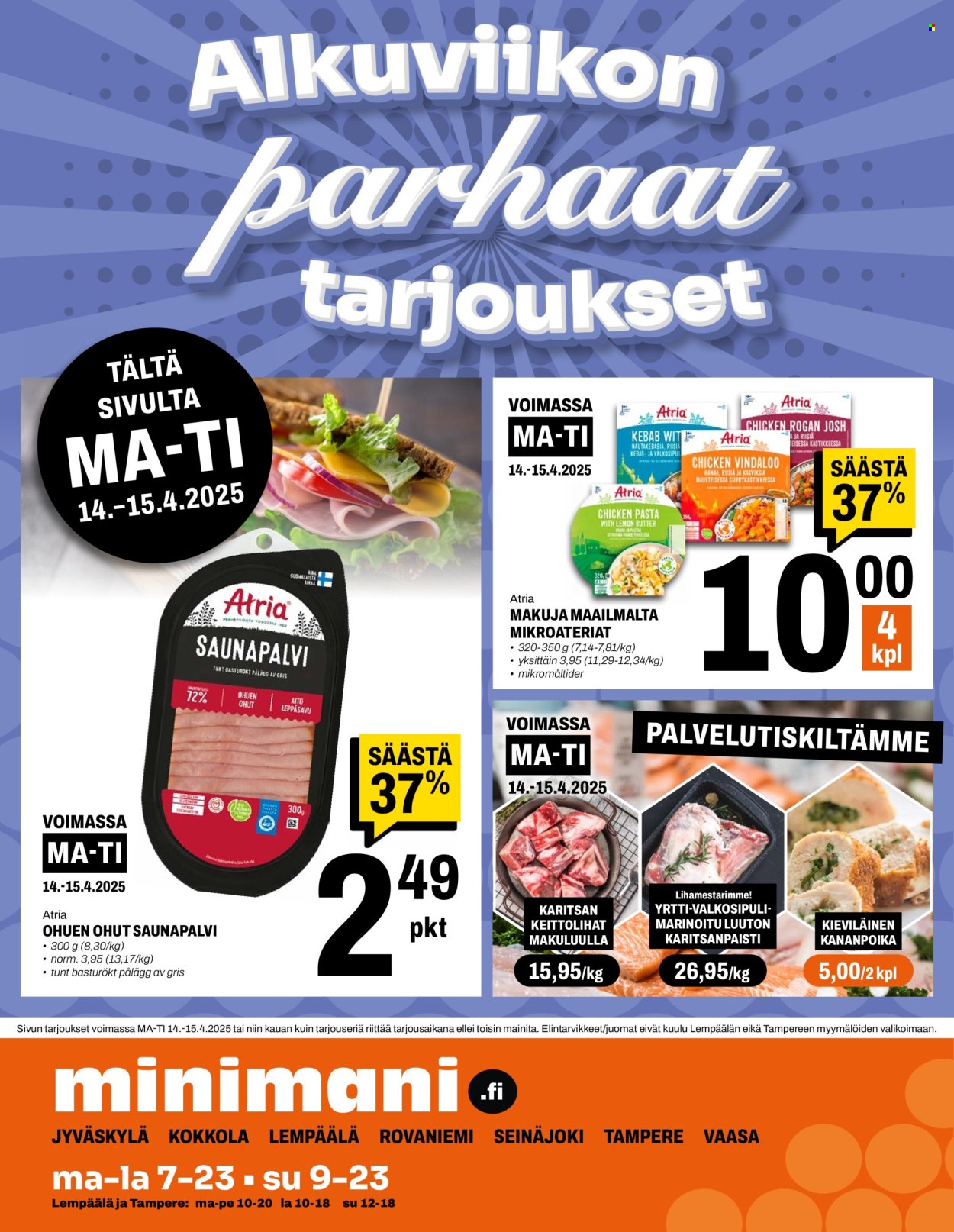 Minimani tarjoukset - 14.04.2025 - 15.04.2025. Sivu 1