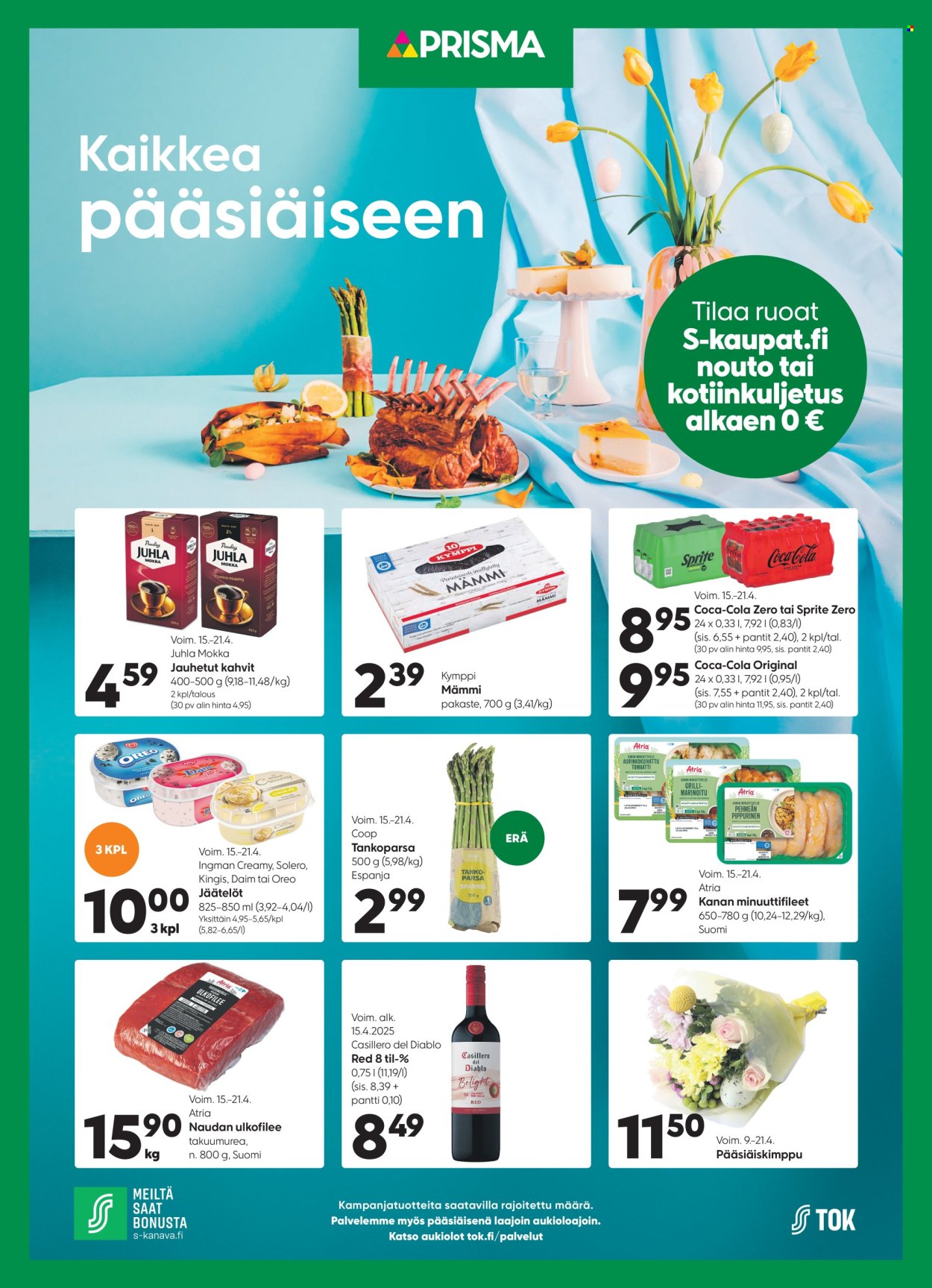 Prisma tarjoukset - 15.04.2025 - 21.04.2025. Sivu 1