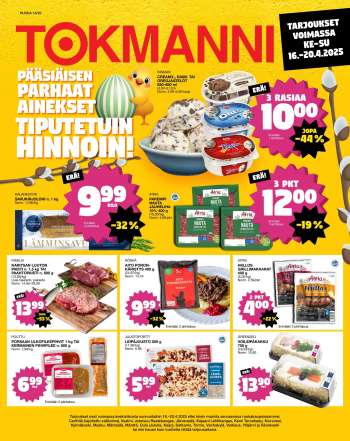 Tokmanni tarjoukset  - 16.04.2025 - 20.04.2025.
